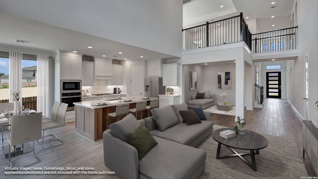 Furnished interior view inside a new home in Ladera, San Antonio (Image 6).