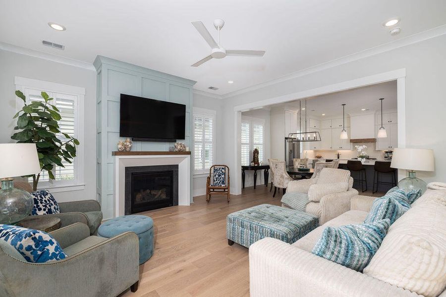 Furnished interior view inside a new home in The Settlement at Ashley Hall, Charleston (Image 13). Furnished interior view inside a new home in The Settlement at Ashley Hall, Charleston (Image 13).