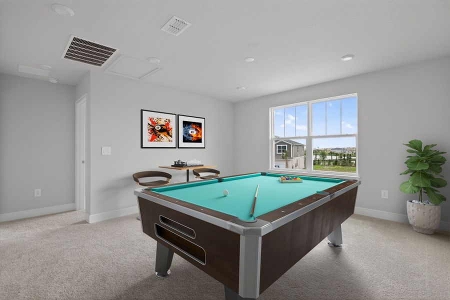 Furnished interior view inside a new home in Crosswind Ranch, Parrish (Image 8). Furnished interior view inside a new home in Crosswind Ranch, Parrish (Image 8).