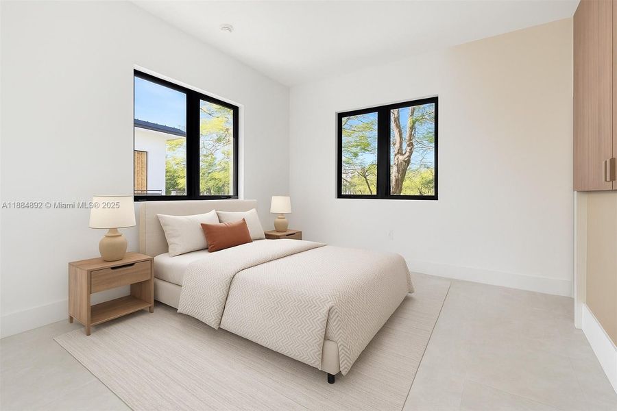Furnished interior view inside a new home in , Coral Gables (Image 8).
