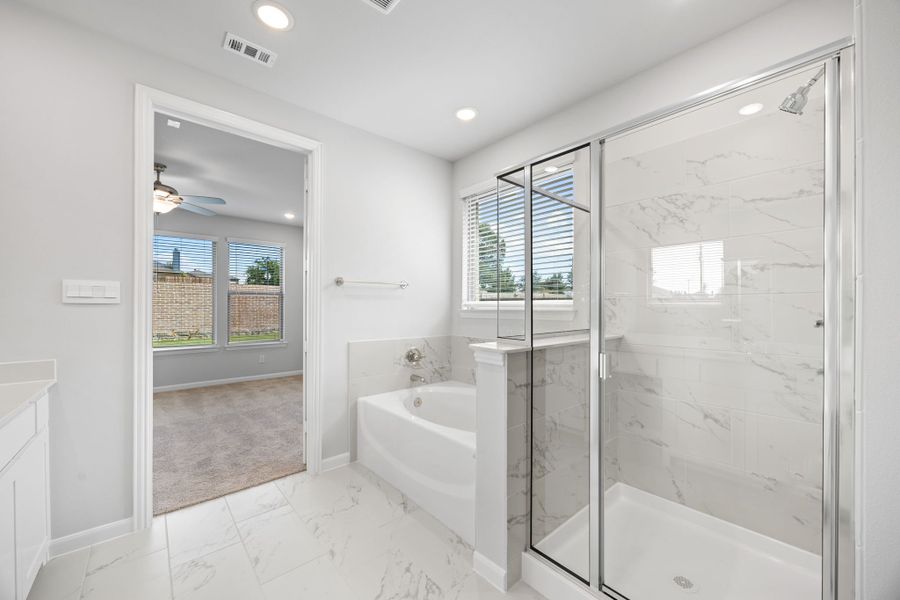 Representative furnished interior of a home built from the Nash by Cambridge Homes in Ribbonwood, Aubrey (Image 12).