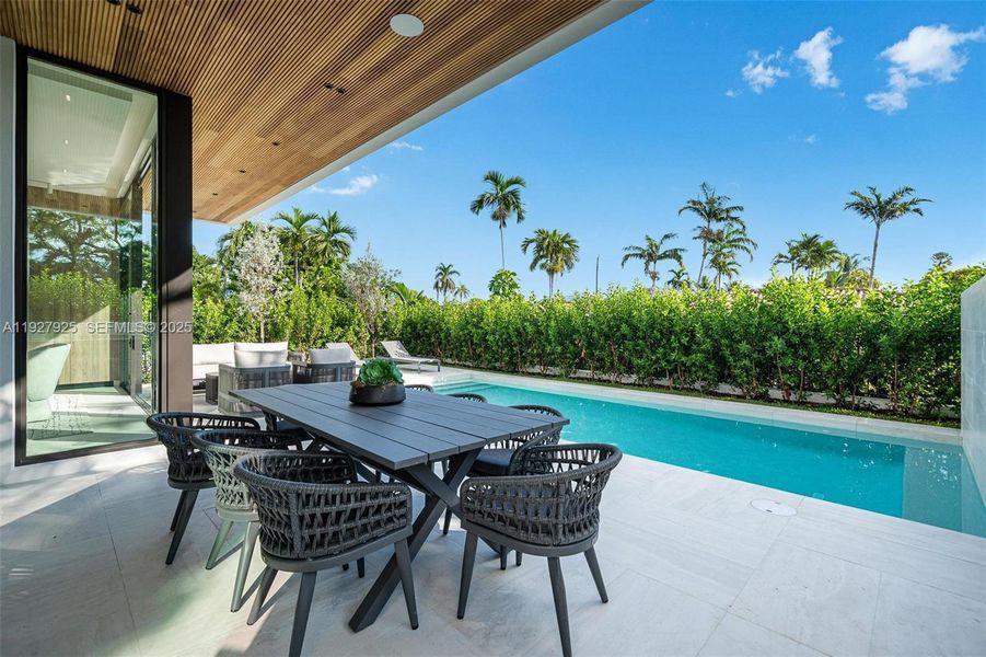 Exterior details and patio area of a home in , Surfside (Image 39). Exterior details and patio area of a home in , Surfside (Image 39).