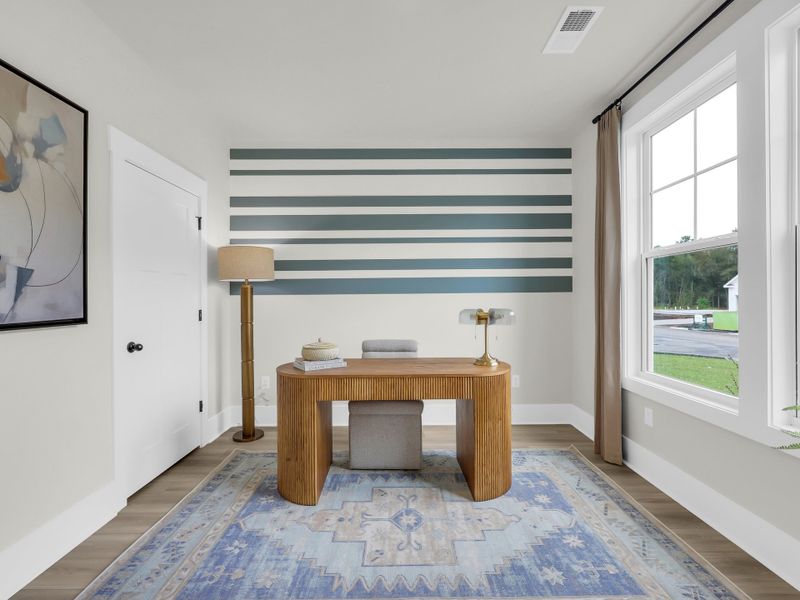 Representative furnished interior of a home built from the Courtland II by Great Southern Homes in Westwood Reserve, Conway (Image 7).