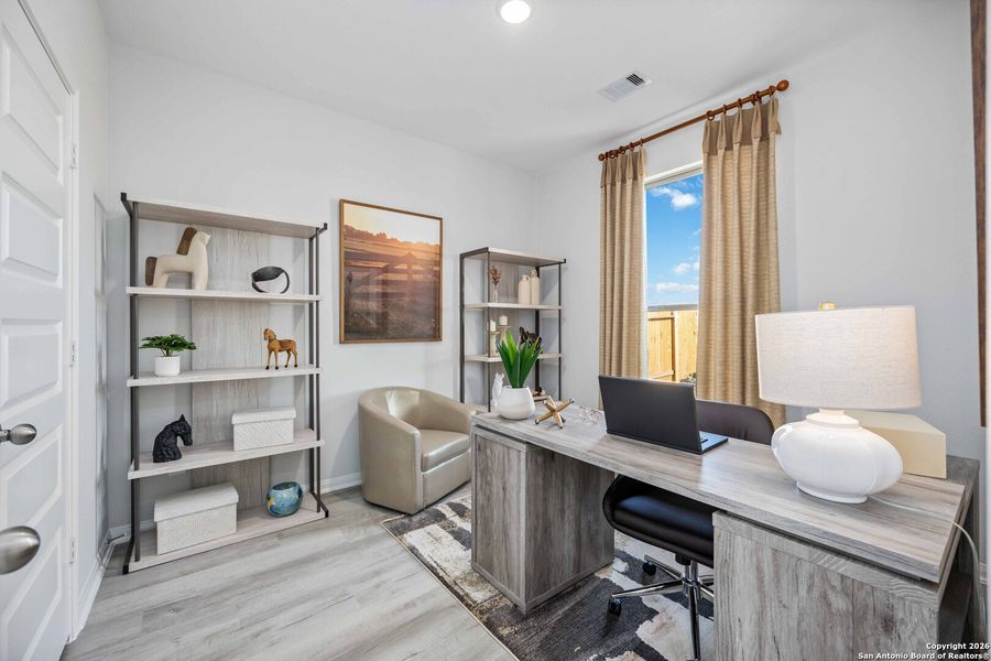 Furnished interior view inside a new home in Hickory Ridge, Elmendorf (Image 10).