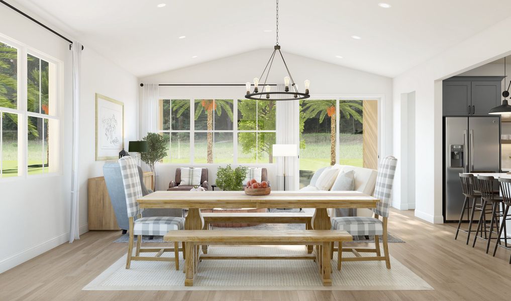 Elegant dining area for family meals