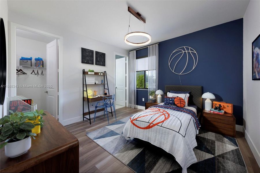 Furnished interior view inside a new home in , Miami (Image 17).