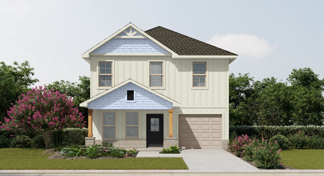 Representative exterior photo of a completed home built from the Bridgeton II G by DSLD Homes in Hickory Cove, Burns, TN (Image 1). Representative exterior photo of a completed home built from the Bridgeton II G by DSLD Homes in Hickory Cove, Burns, TN (Image 1).
