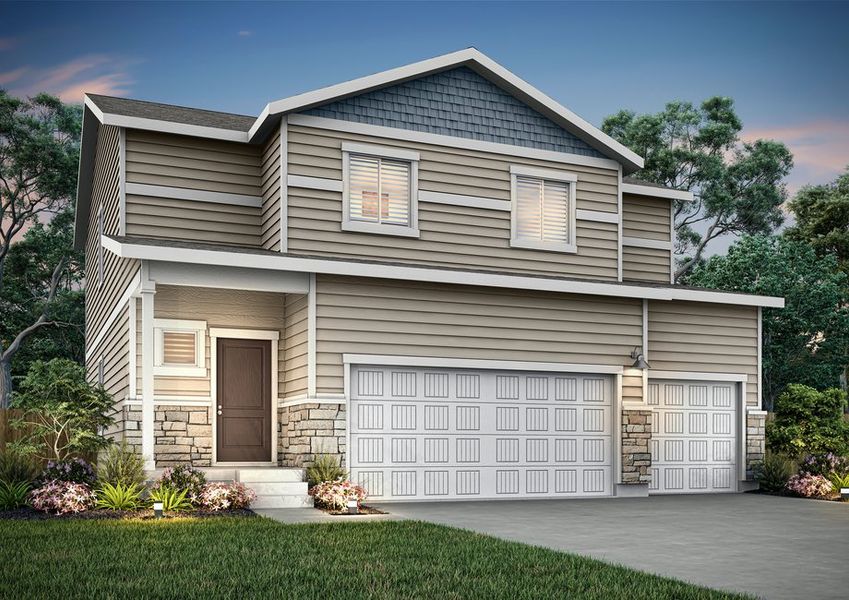 The Trinidad is a beautiful single story home with siding. The Trinidad is a beautiful single story home with siding.