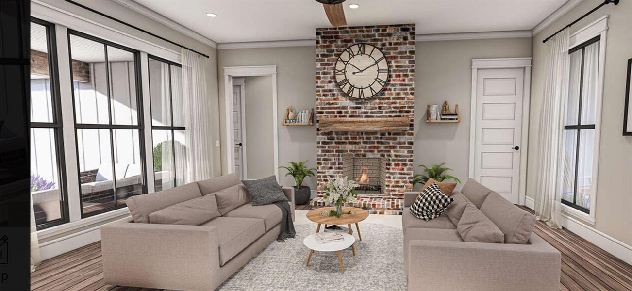 Furnished interior view inside a new home in , Madisonville (Image 5). Furnished interior view inside a new home in , Madisonville (Image 5).