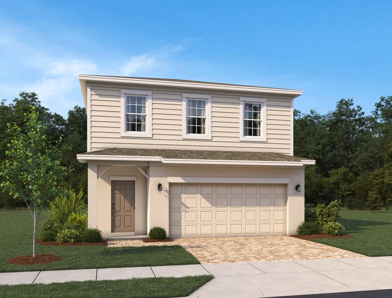 Representative exterior photo of a completed home built from the Scarborough by Ashton Woods in Catamaran Cove Signature, Rockledge, FL (Image 2).
