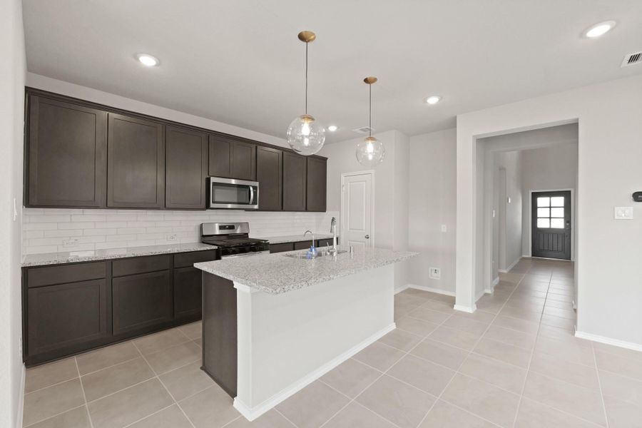 Furnished interior view inside a new home in The Trails, New Caney (Image 7).
