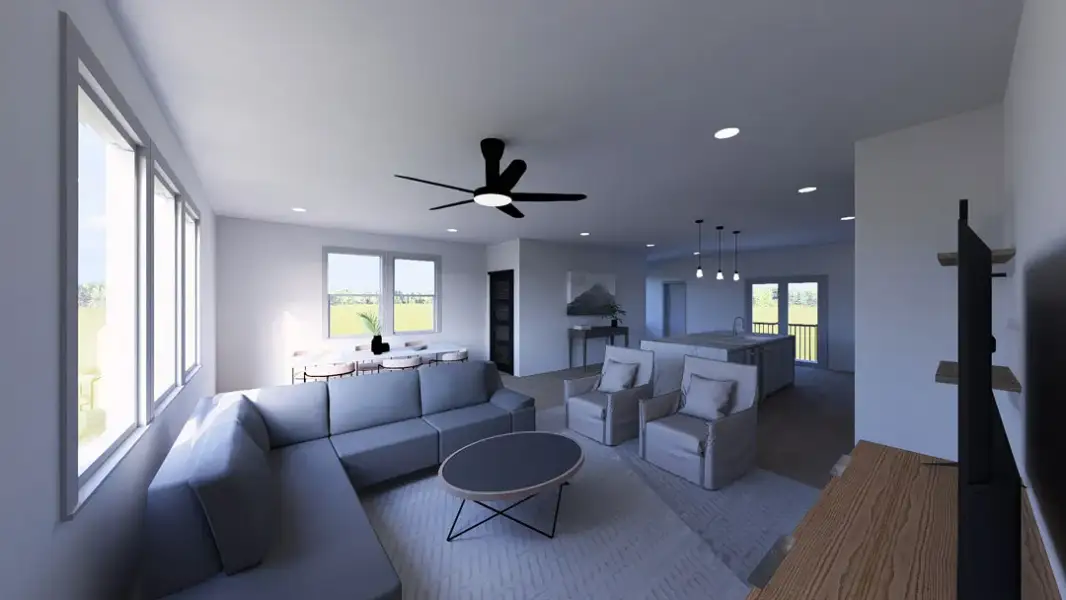 Furnished interior view inside a new home in Townsen Landing, Humble (Image 5).