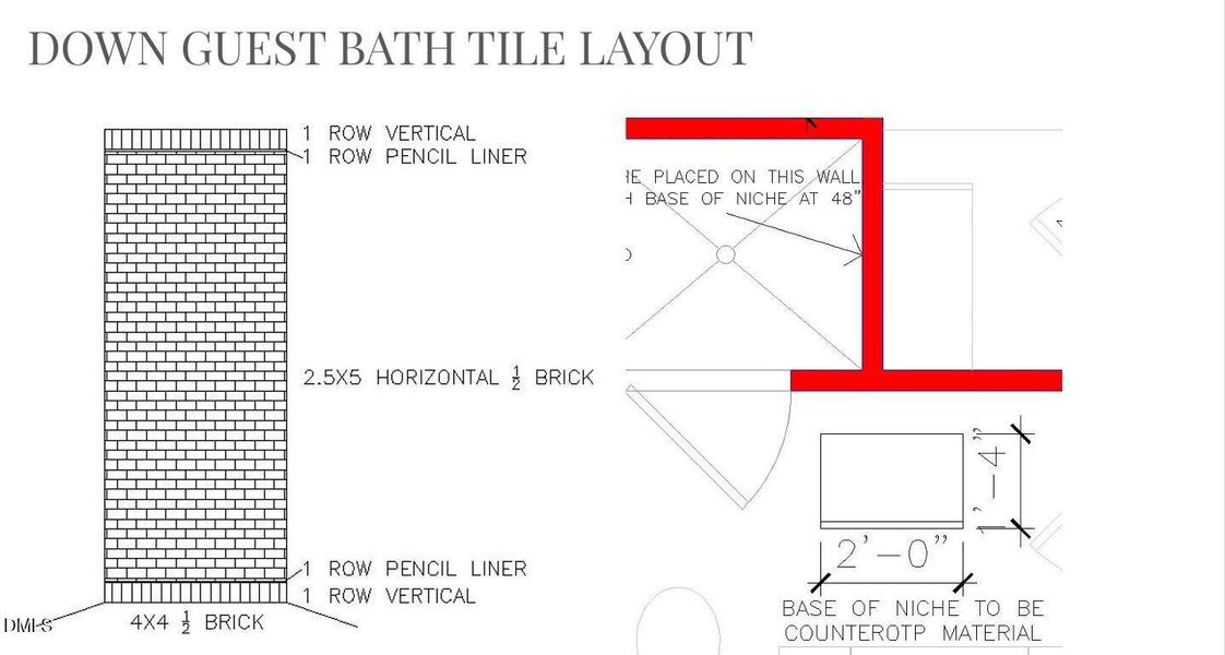 Down Guest Bath Tile Layout 21