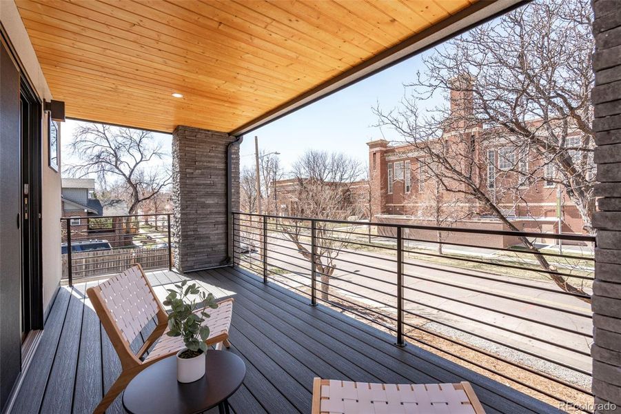 Primary suite with private balcony