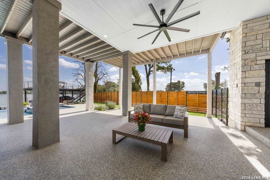 Exterior details and patio area of a home in , McQueeney (Image 30).