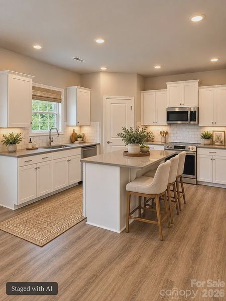 200 Fostoria Place | Albemarle, NC 28001. Built by Adams Homes - Affordable NC Home 2307 Square Feet - Kitchen