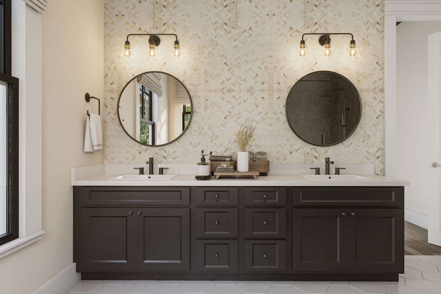 Representative furnished interior of a home built from the Liddy by Zeal Home Builders in Parallel Pastures, Poolville (Image 10).