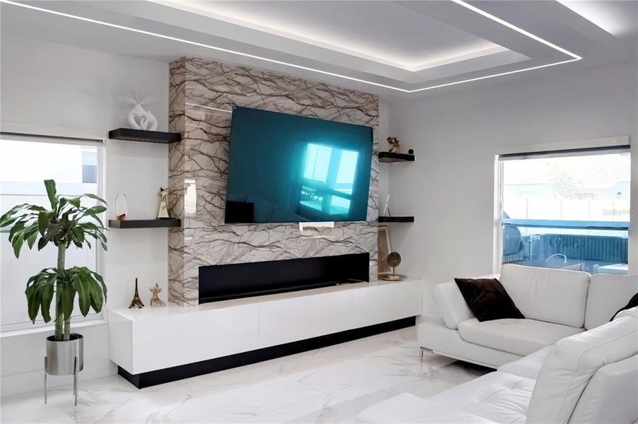 Furnished interior view inside a new home in , Davenport (Image 8).