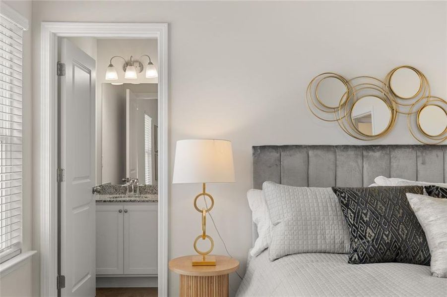 Furnished interior view inside a new home in Hillbrooke Preserve, Conyers (Image 34).