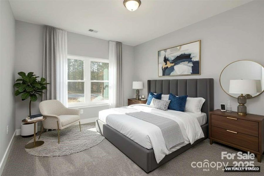 Virtually Staged guest room