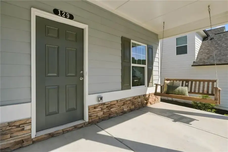 Exterior details and patio area of a home in , Canton (Image 3).
