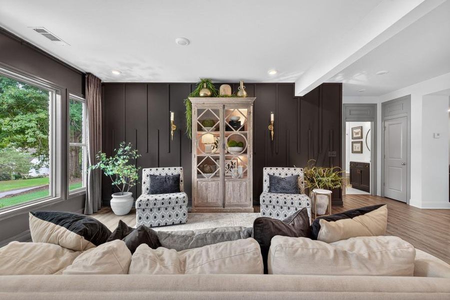 Furnished interior view inside a new home in , Flowery Branch (Image 20). Furnished interior view inside a new home in , Flowery Branch (Image 20).