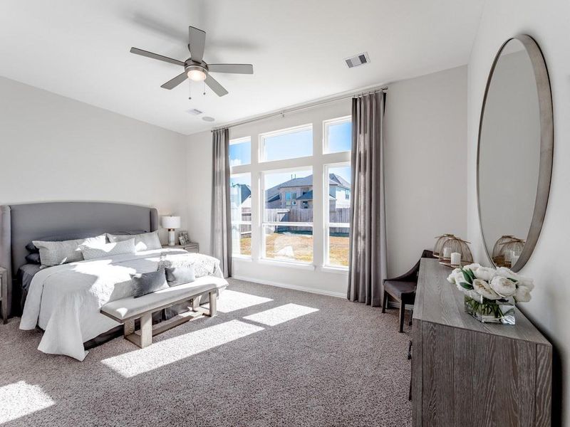 Furnished interior view inside a new home in Massey Oaks, Pearland (Image 8).