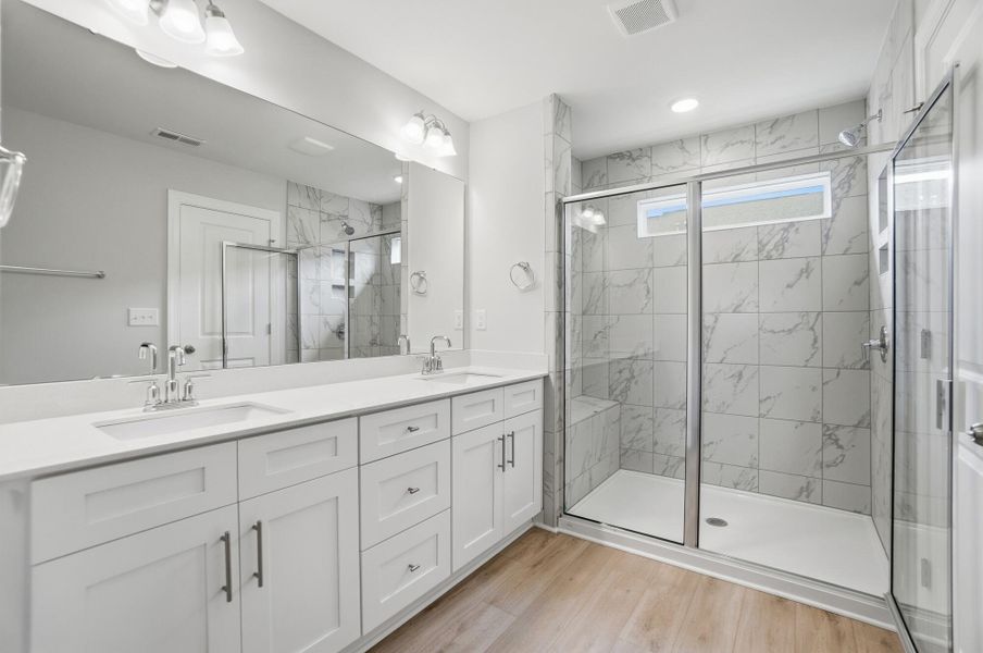 Furnished interior view inside a new home in Harrisburg Village Townhomes, Harrisburg (Image 15).