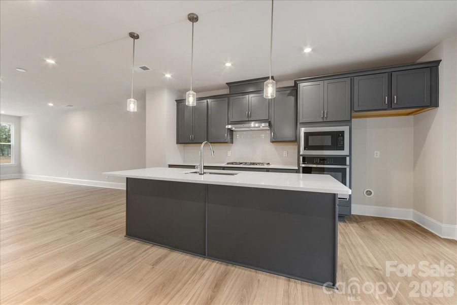 Gourmet Kitchen with Rich Grey Cabinets