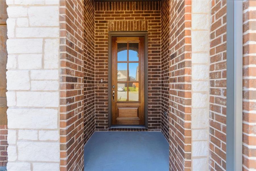 Exterior details and patio area of a home in Northstar, Haslet (Image 23).