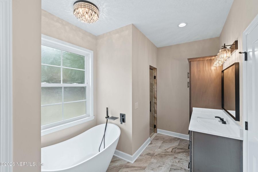 Furnished interior view inside a new home in , Glen St. Mary (Image 8).