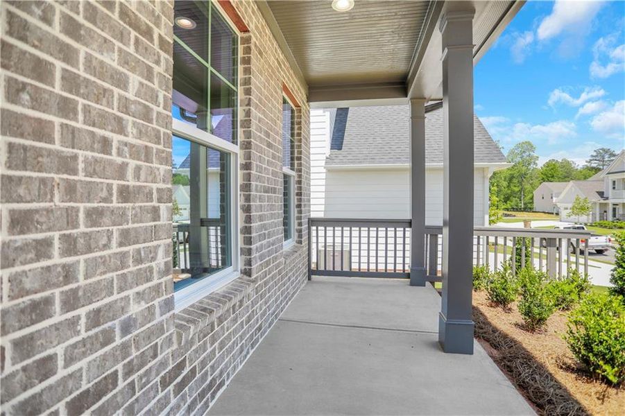 Exterior details and patio area of a home in Twin Lakes, Hoschton (Image 2).