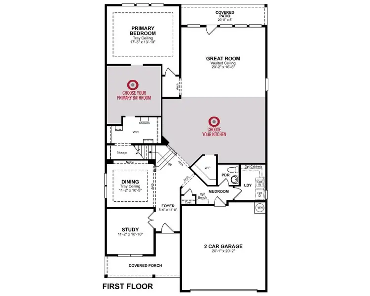 2D floor plan layout of this home in Valencia on the Lake, Little Elm, TX (Image 2).