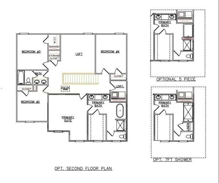 2D floor plan layout of this home in Crossvine Village, LaGrange, GA (Image 3).