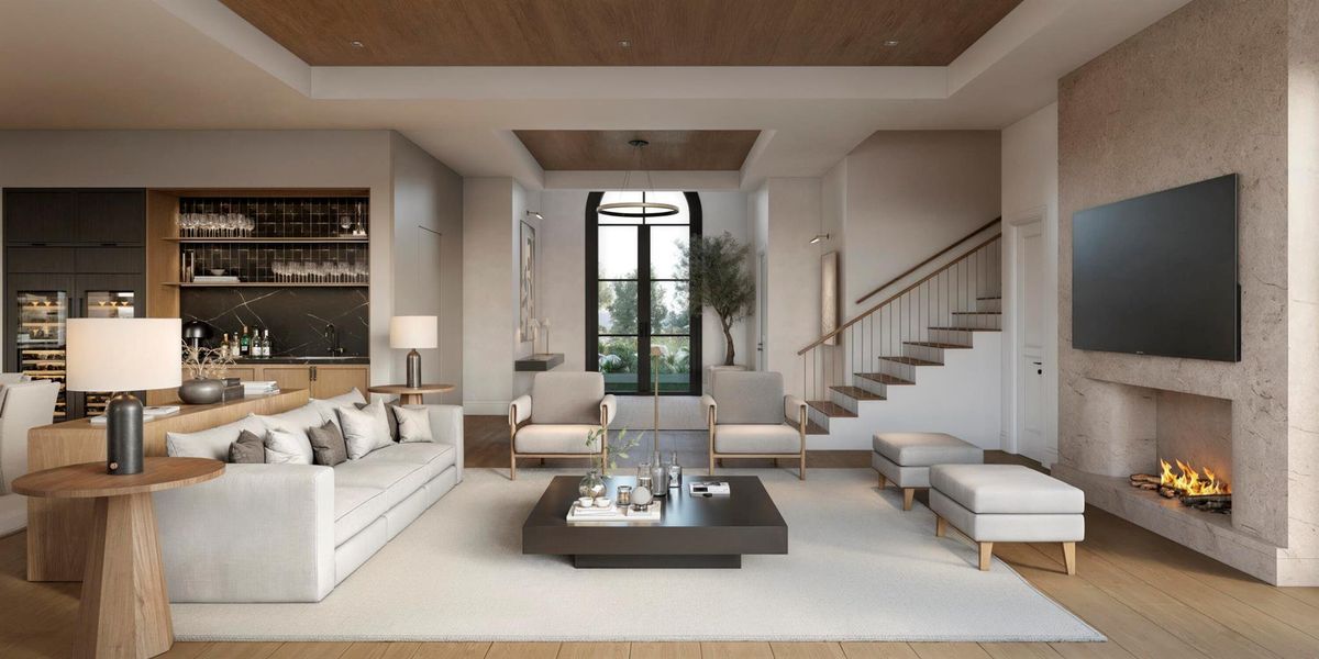 Furnished interior view inside a new home in , Boca Raton (Image 15).