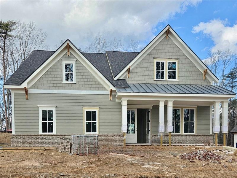In-progress construction of a new home in , Waleska, GA (Image 17).