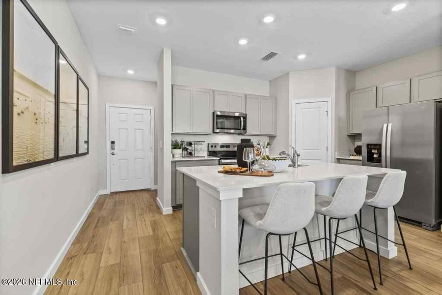 Furnished interior view inside a new home in , Jacksonville (Image 17).