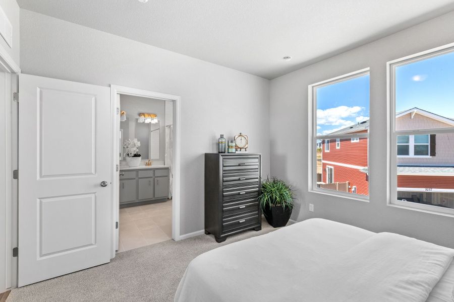 Furnished interior view inside a new home in Green Valley Ranch, Aurora (Image 22).