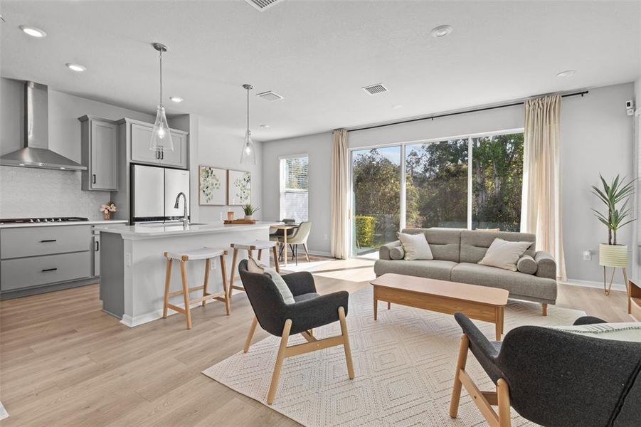 Furnished interior view inside a new home in , Land O' Lakes (Image 6).