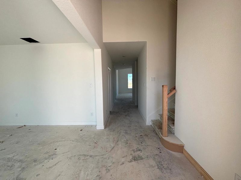 Construction progress - foyer Construction progress - foyer