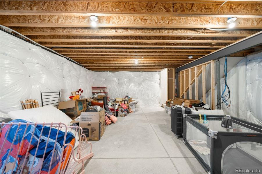 Unfinsihed basement