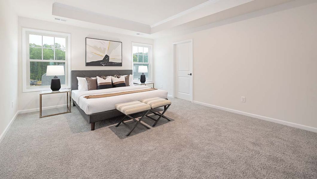 Furnished interior view inside a new home in Falls Cove, Troutman (Image 14).