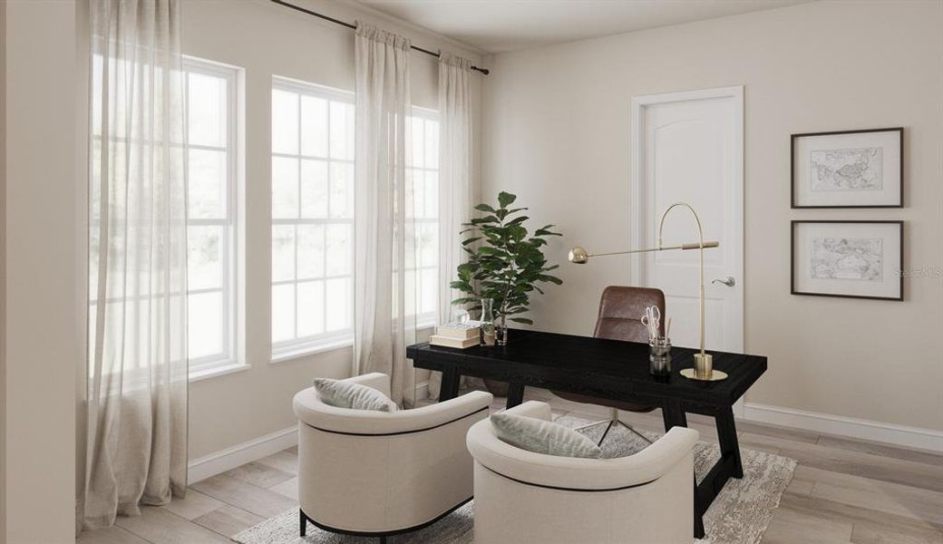 Furnished interior view inside a new home in Celebration - Island Village, Celebration (Image 7).