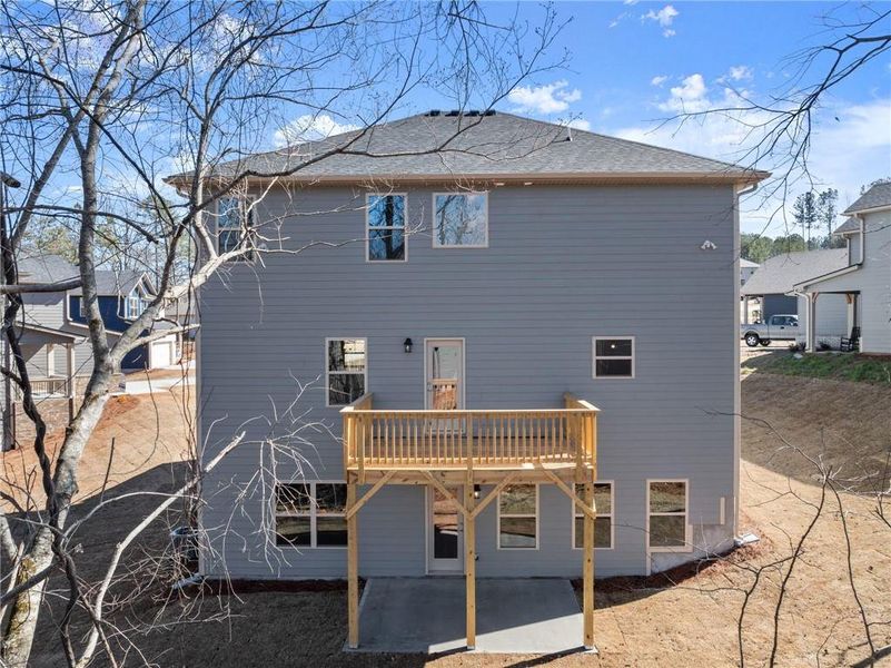 Exterior details and patio area of a home in Magnolia Villas, Cornelia (Image 28).