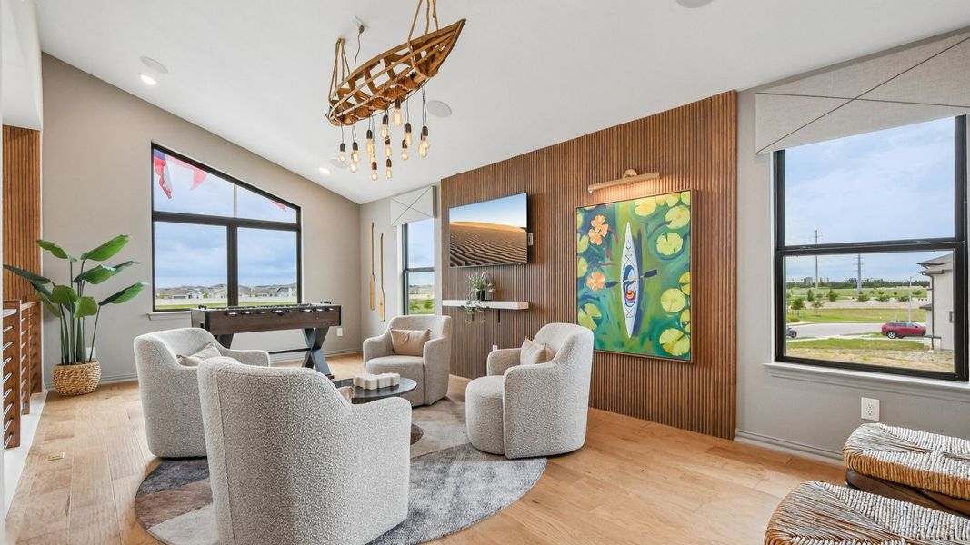 Representative furnished interior of a home built from the Elm by DRB Homes in Revelry, Del Valle (Image 24).