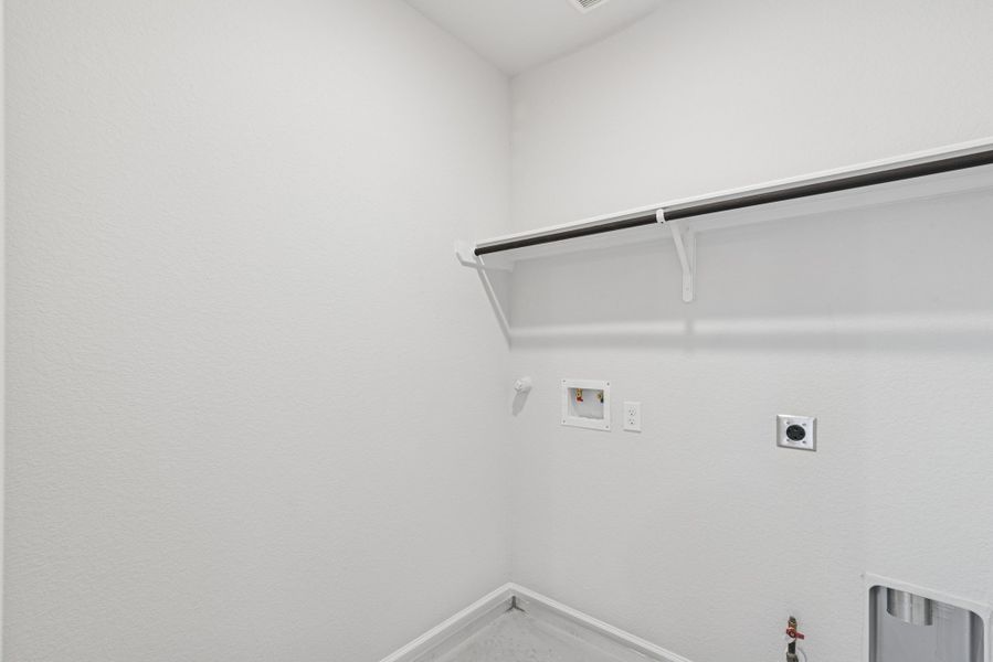 The Oriole II- Utility Room. Sample image to be used for example only, colors, options and upgrades vary.