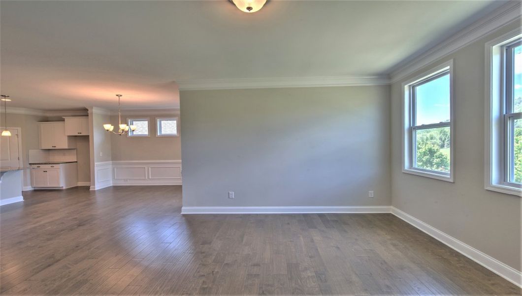 Representative unfurnished interior of a home built from the ARLINGTON DRHe by D.R. Horton in Valley View, Waynesville (Image 24).