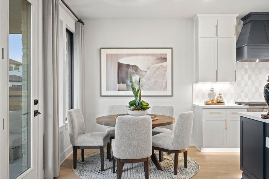 Furnished interior view inside a new home in Provence 50', Austin (Image 18).