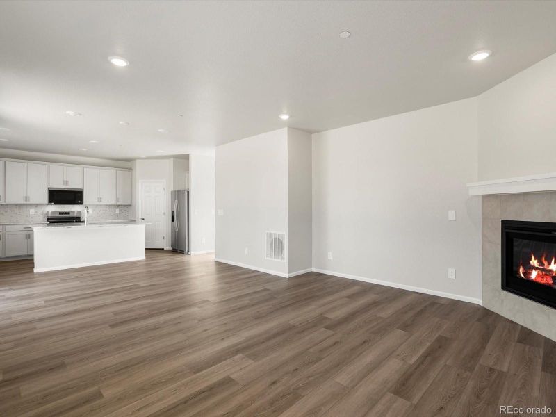 Spacious, unfurnished interior of a new home in Buffalo Highlands: The Flora Collection, Commerce City (Image 17). Spacious, unfurnished interior of a new home in Buffalo Highlands: The Flora Collection, Commerce City (Image 17).
