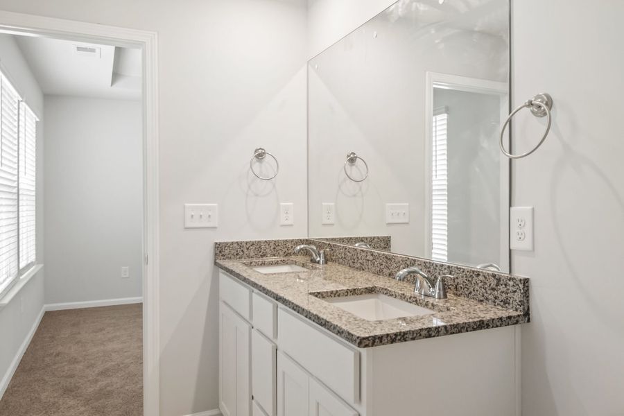 Furnished interior view inside a new home in The Mill at Woodcreek Farms, Elgin (Image 8). Furnished interior view inside a new home in The Mill at Woodcreek Farms, Elgin (Image 8).